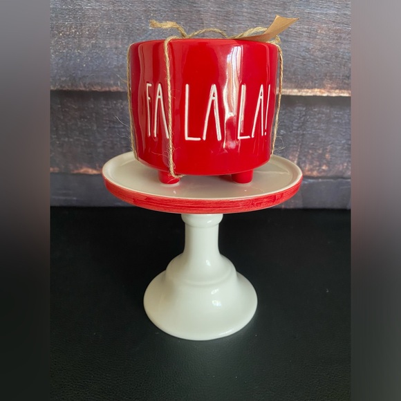 Rae Dunn Christmas Planter - Fa La La! - Picture 1 of 7